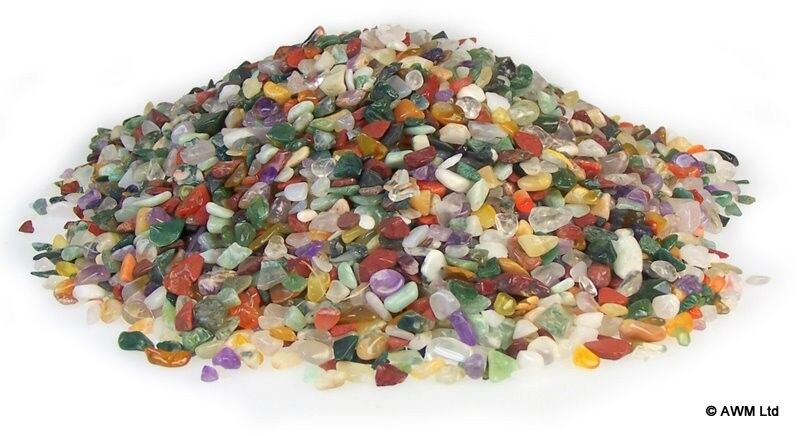 Mixed Natural Gemstone Chips - 1kg