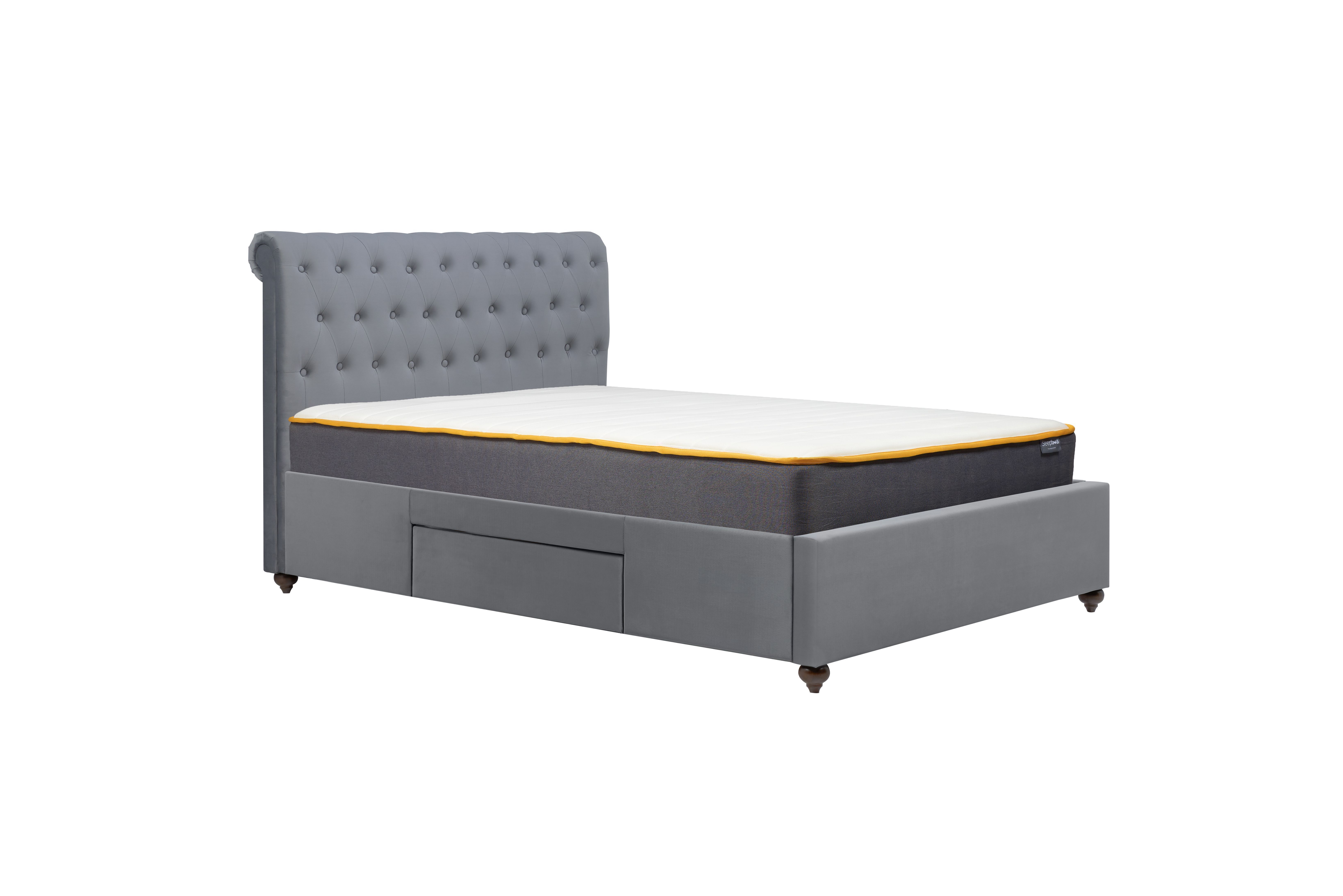 Marlow King Bed Grey