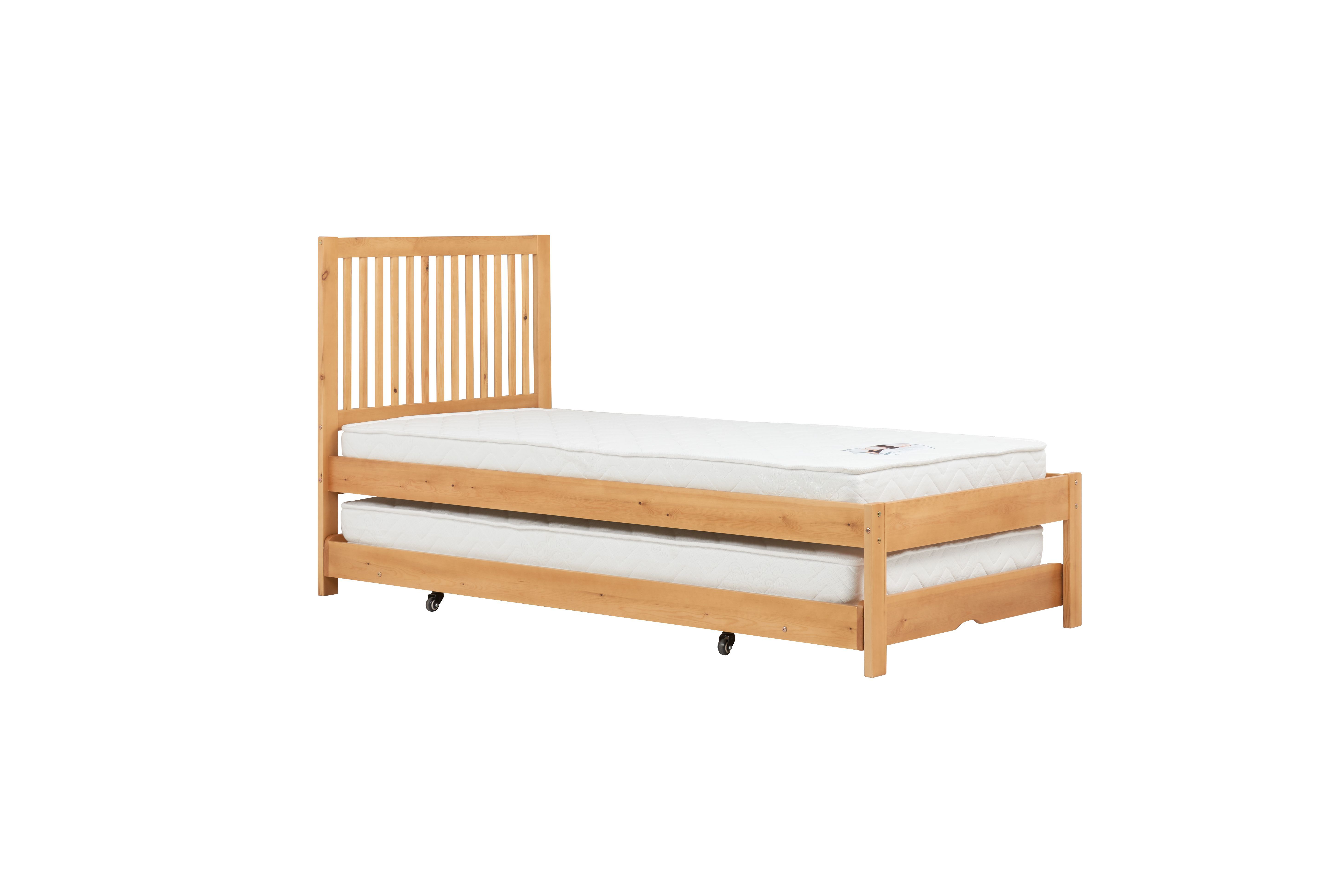 Buxton Trundle Bed Honey Pine