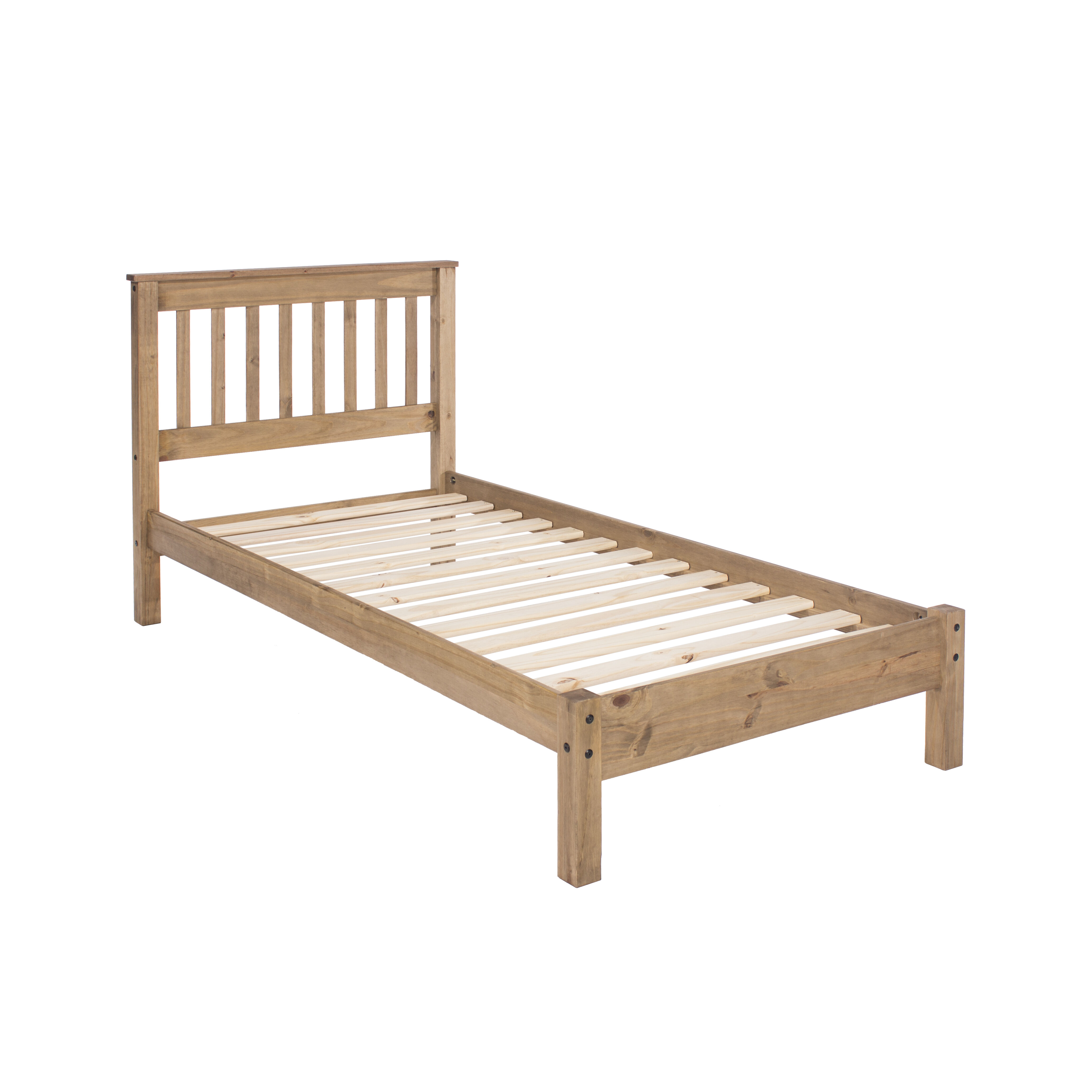 Corona 3’0” Slatted Low End Bedstead