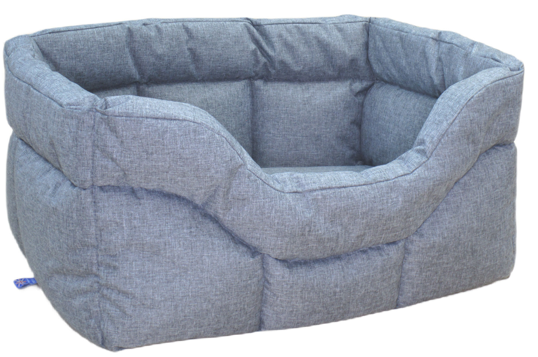 P&l Country Dog Heavy Duty Rectangular Waterproof Charcoal Softee Beds Medium Internal L57cm X W47cm X H24cm
