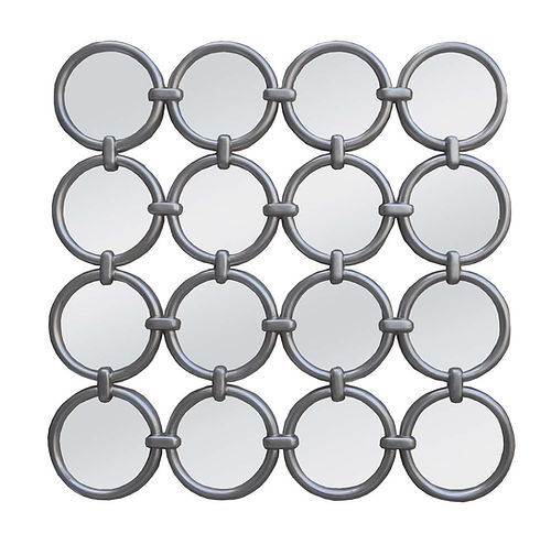 118 X 118cm Silver Frame Mirror