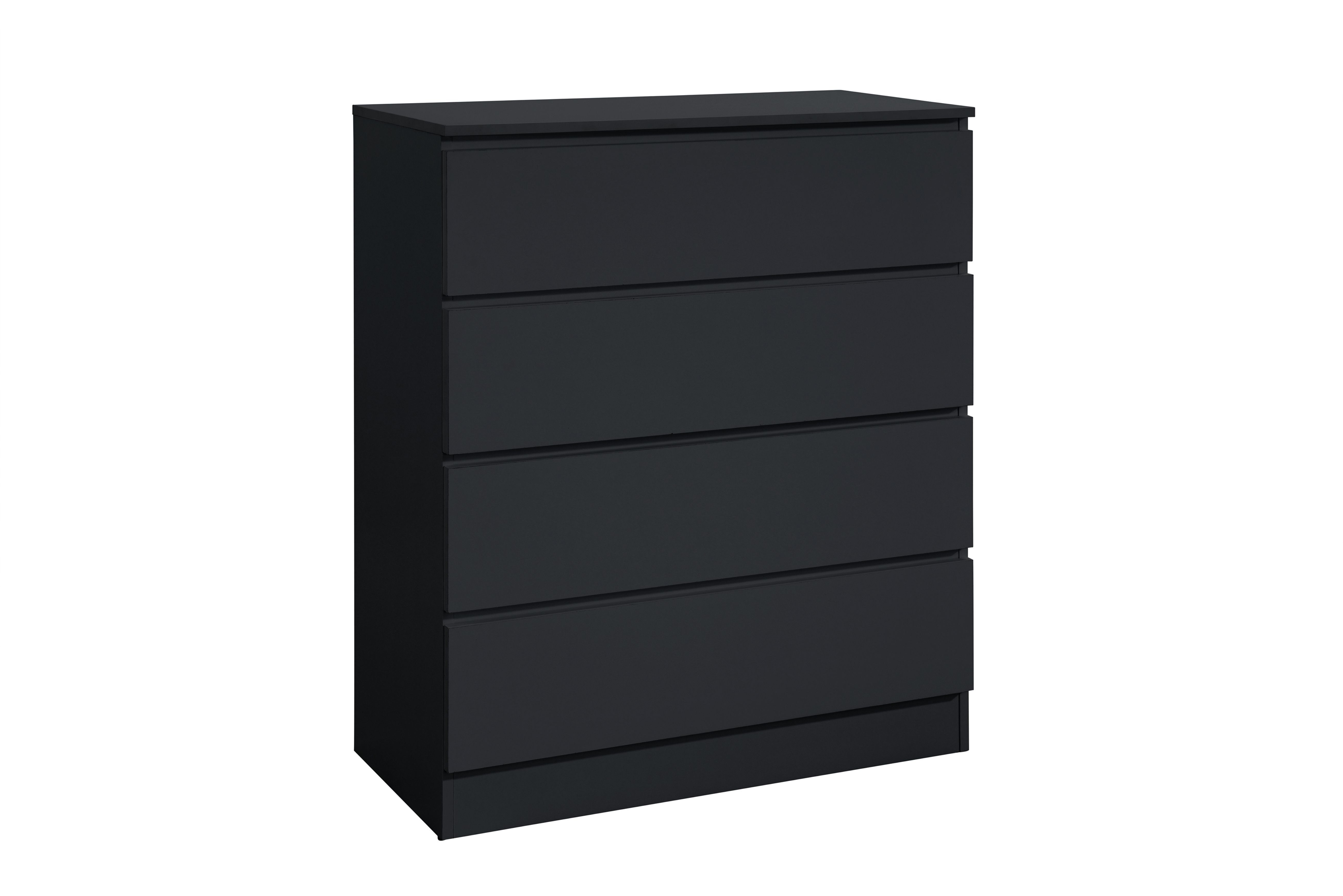 Oslo 4 Drawer Chest Black