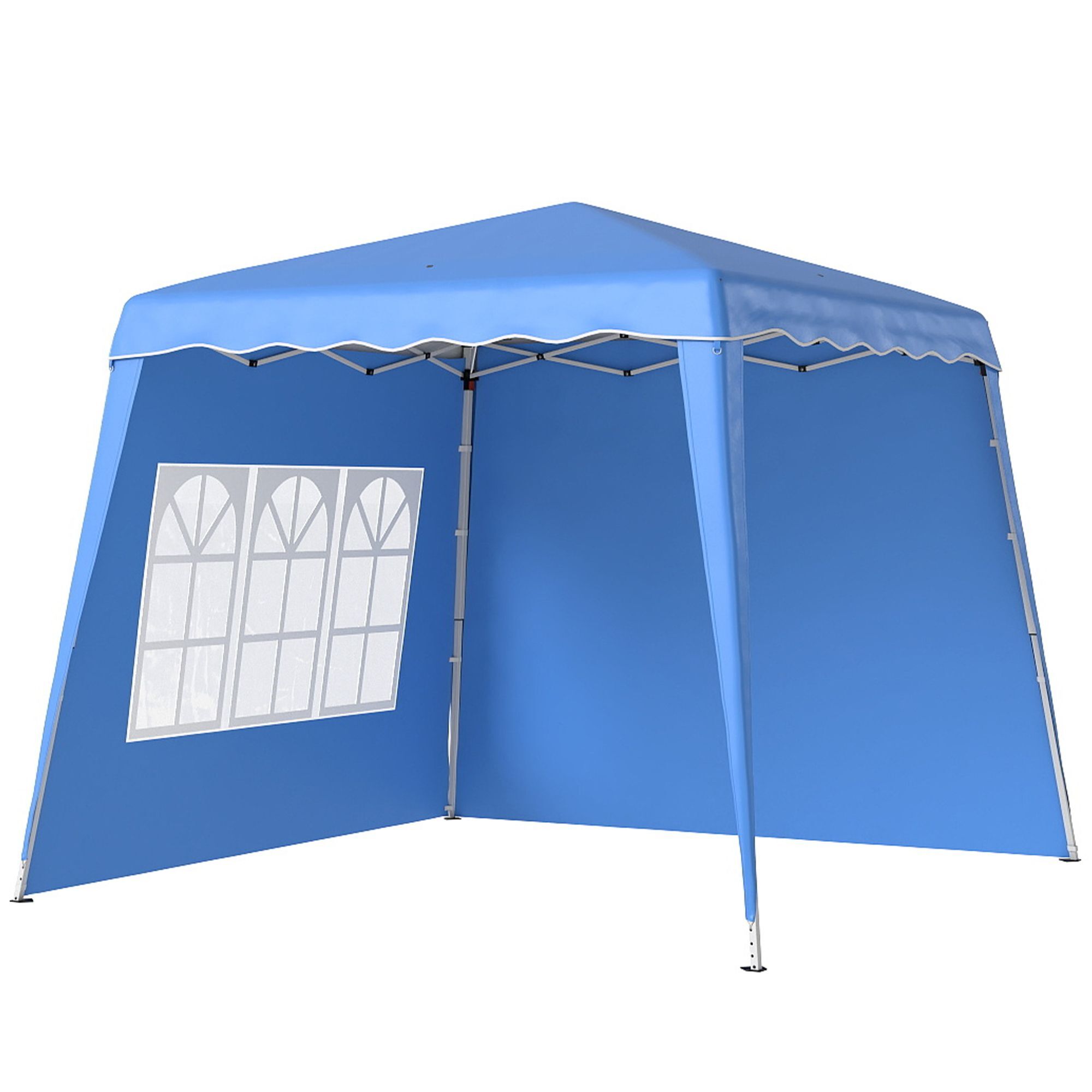 Outsunny 2.4 X 2.4m Uv50+ Pop Up Gazebo - Blue