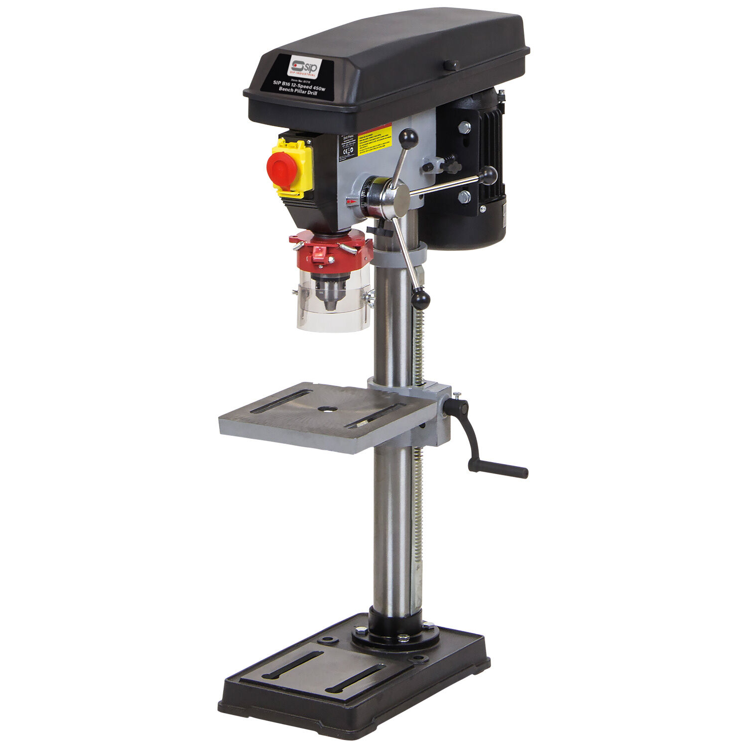 Sip B16 12-speed 450w Bench Pillar Drill