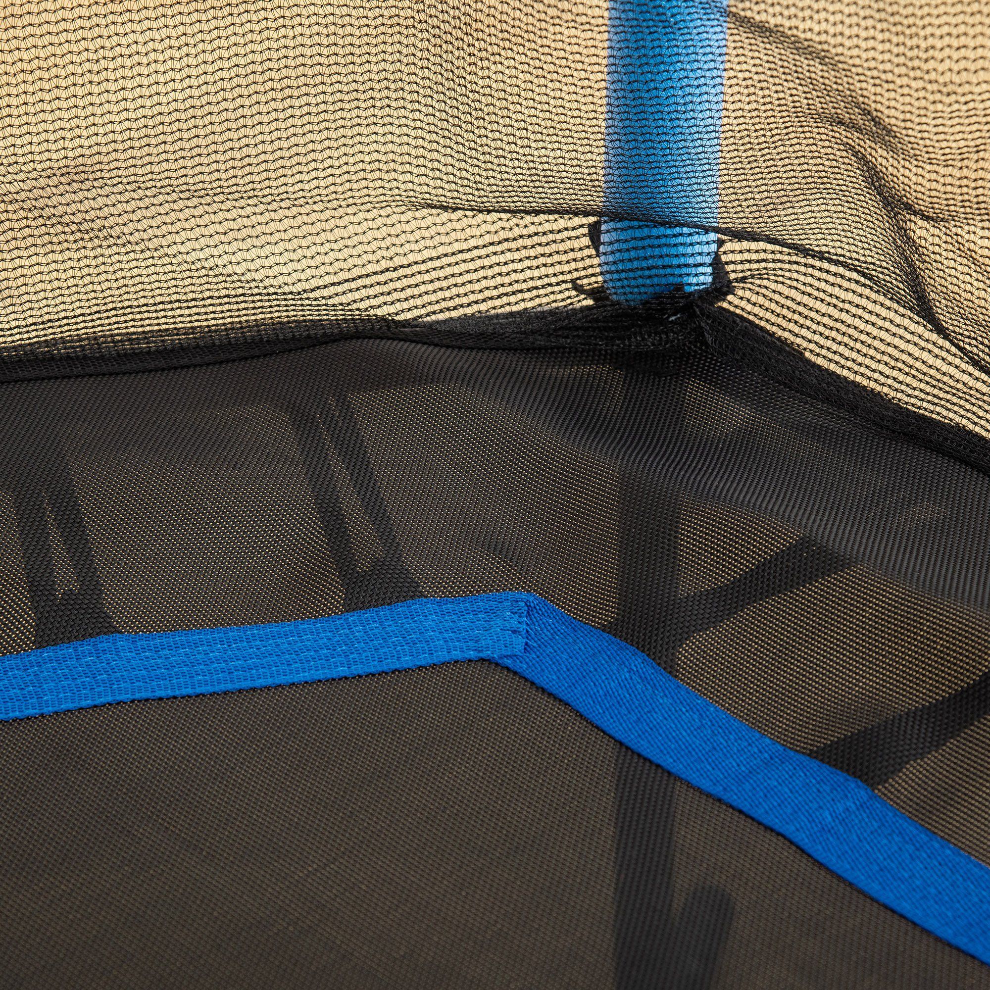 Homcom Kids Trampoline Mini Bouncer With Enclosure Safety Net For Ages 3-10 Years - Blue