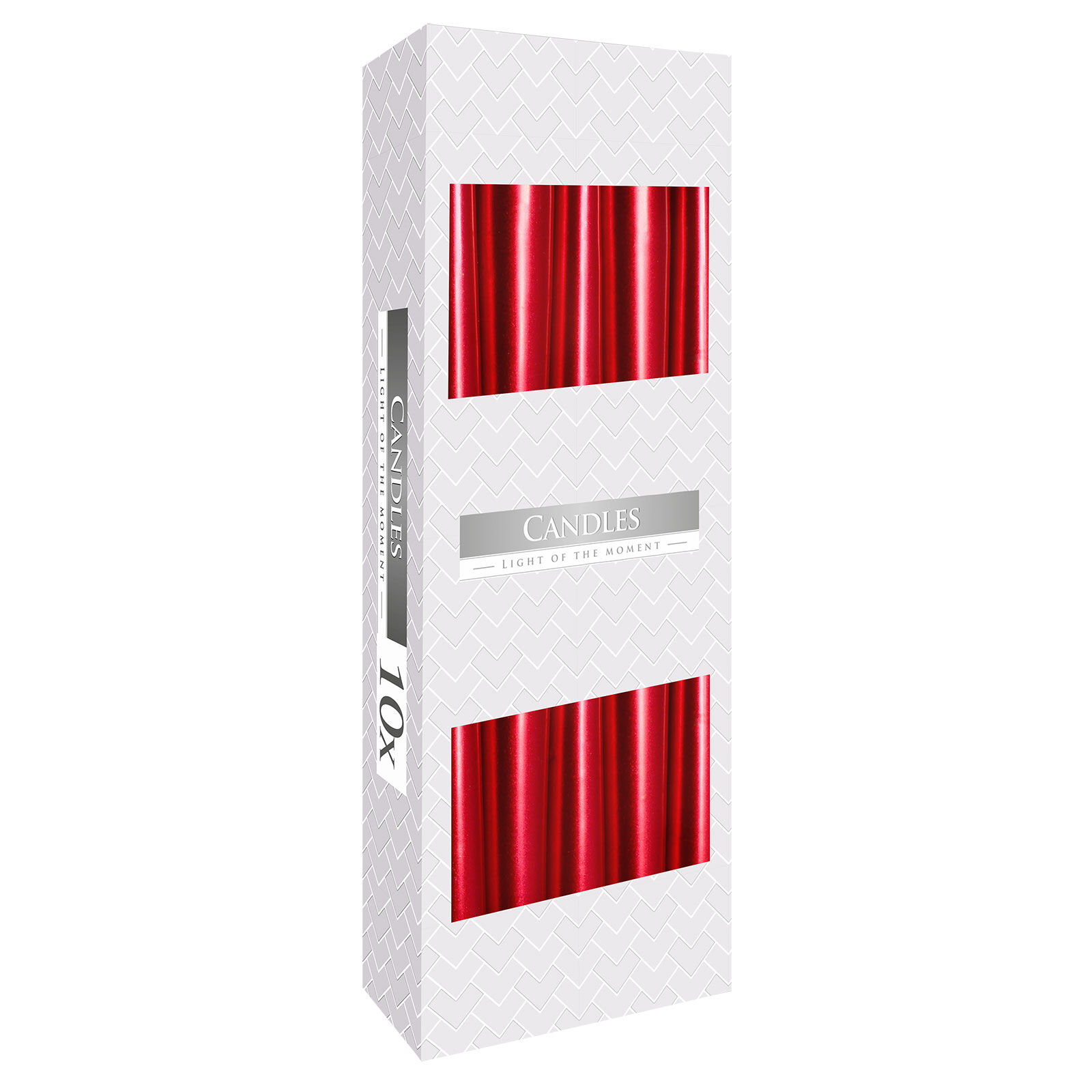 Taper Candles - Red Metalic