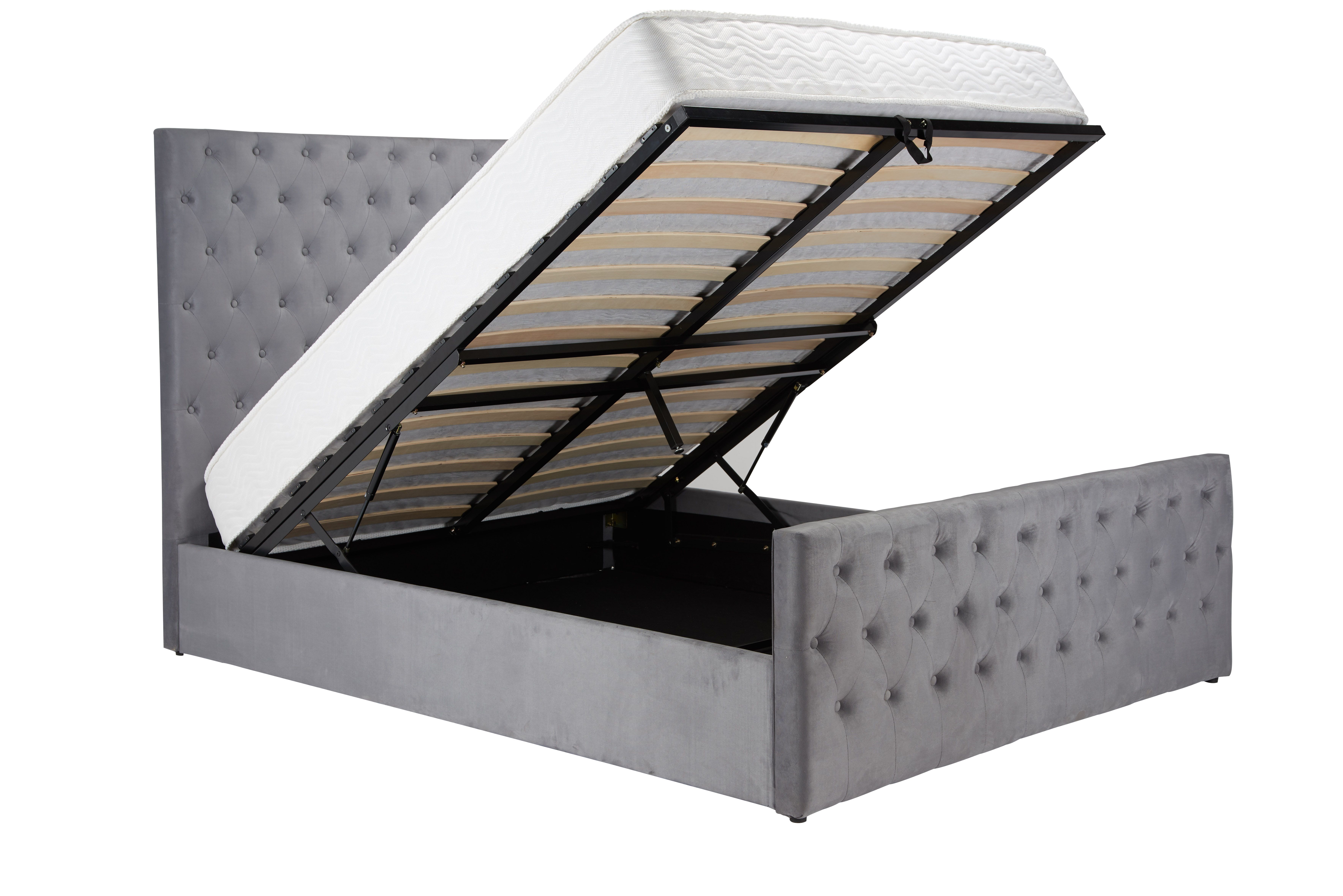 Marquis King Ottoman Bed Grey