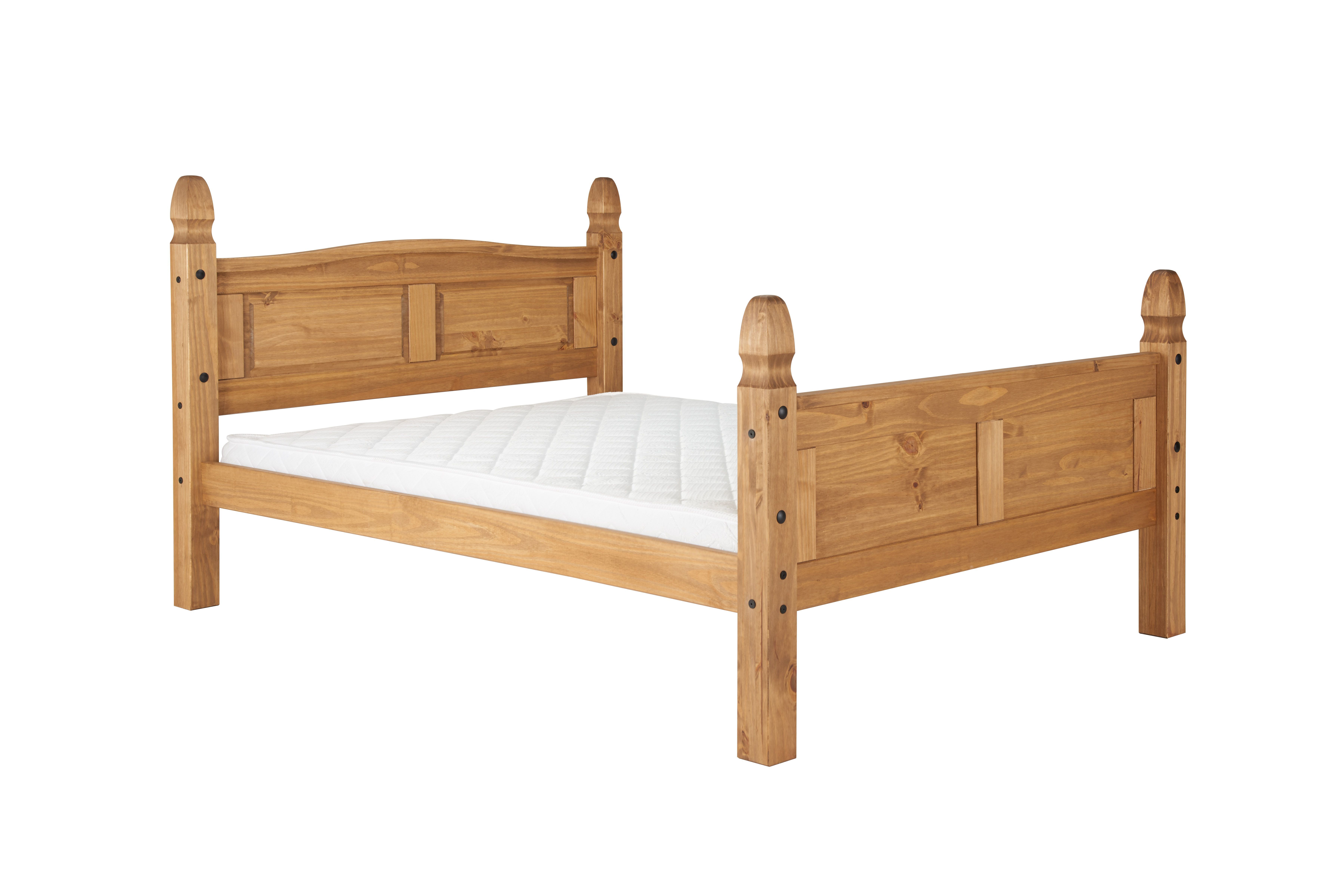 Corona High End King Bed Pine