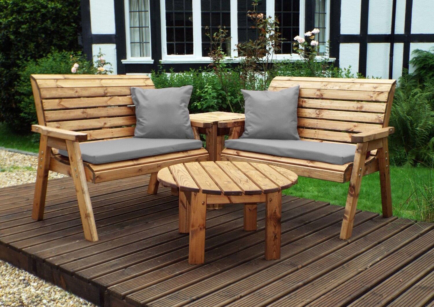 Four Seater Corner Unit - Grey