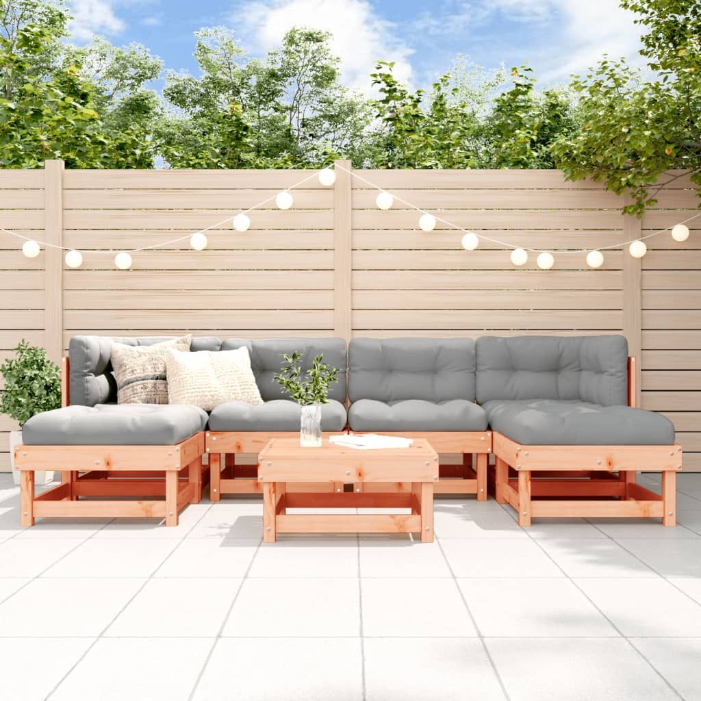 Vidaxl 7 Piece Garden Lounge Set Solid Wood Douglas