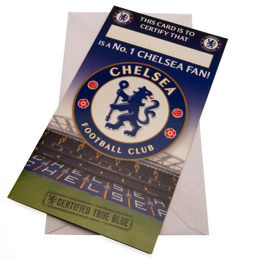 Chelsea Fc No. 1 Fan Birthday Card