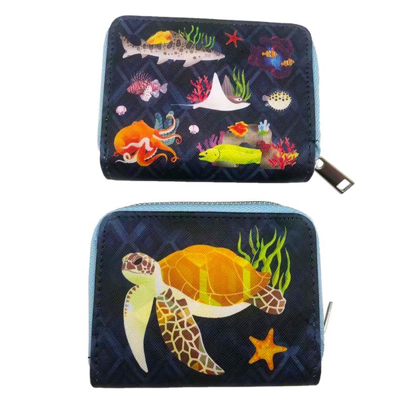 Small Zip Around Wallet - Marine Kingdom