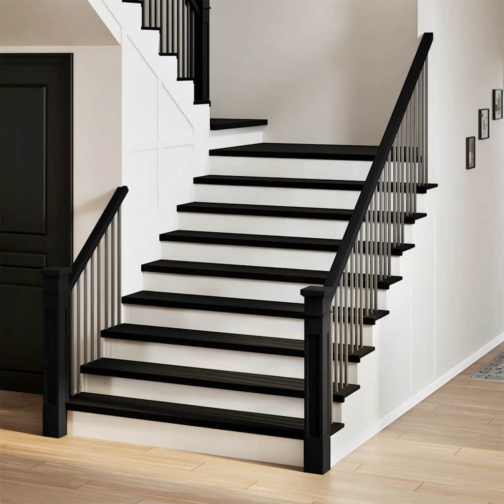 Vidaxl Stair Treads 8 Pcs Dark Brown 120x30x2 Cm Solid Wood Oak