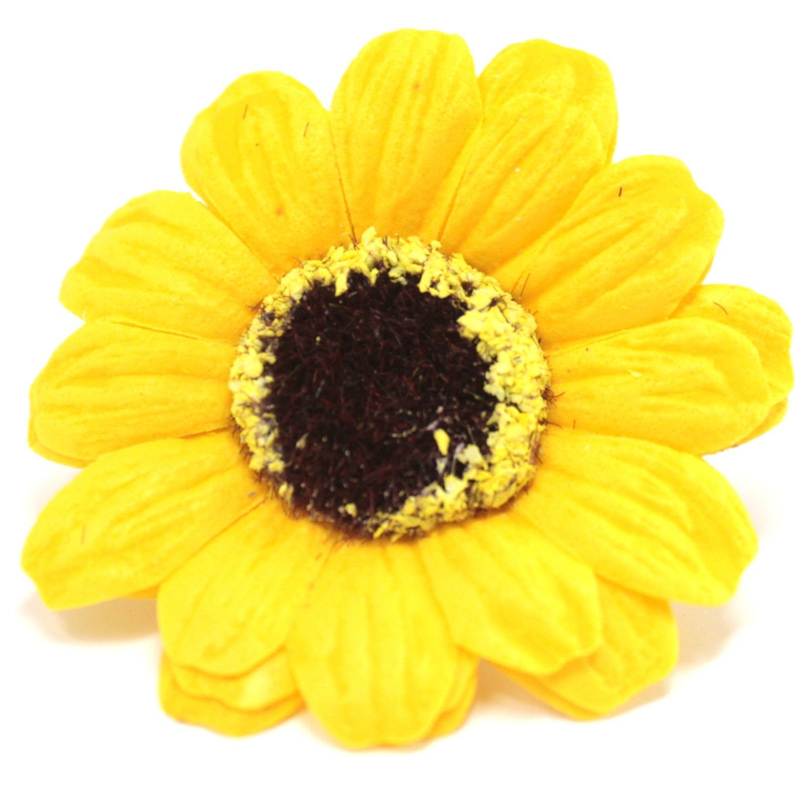 Craft Soap Flowers - Sml Sunflower - Yellow - Pack Of 10