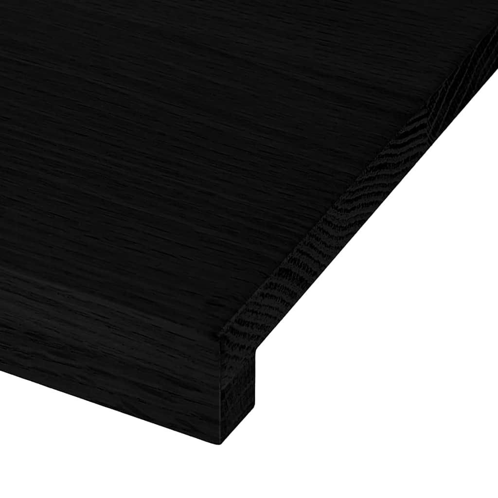 Vidaxl Stair Treads 12 Pcs Dark Brown 90x25x2 Cm Solid Wood Oak