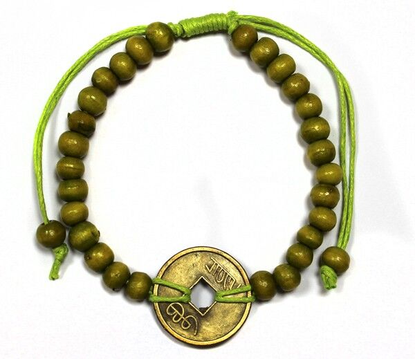 Good Luck Feng-shui Bracelet - Lime Green