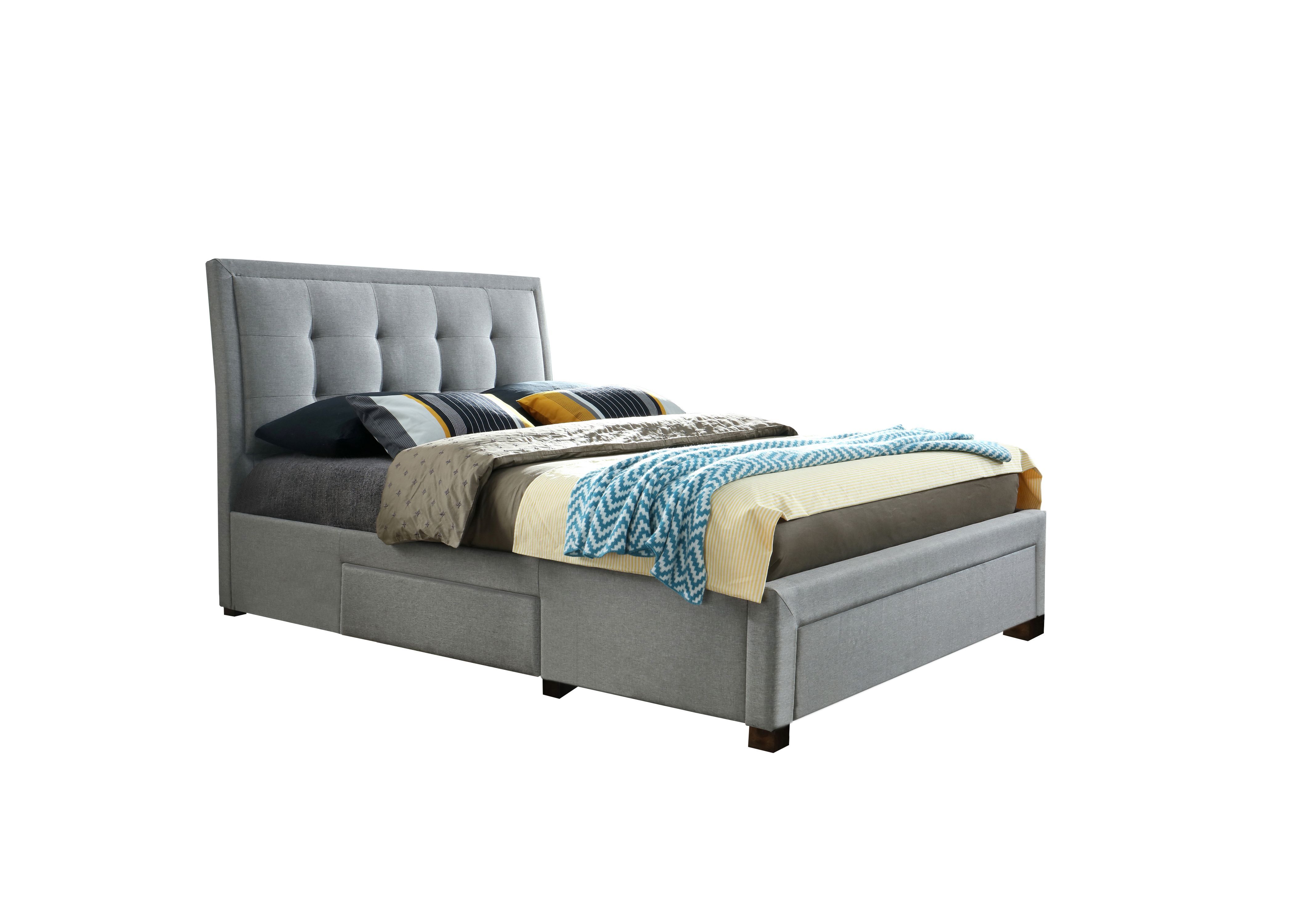 Shelby King Bed Grey