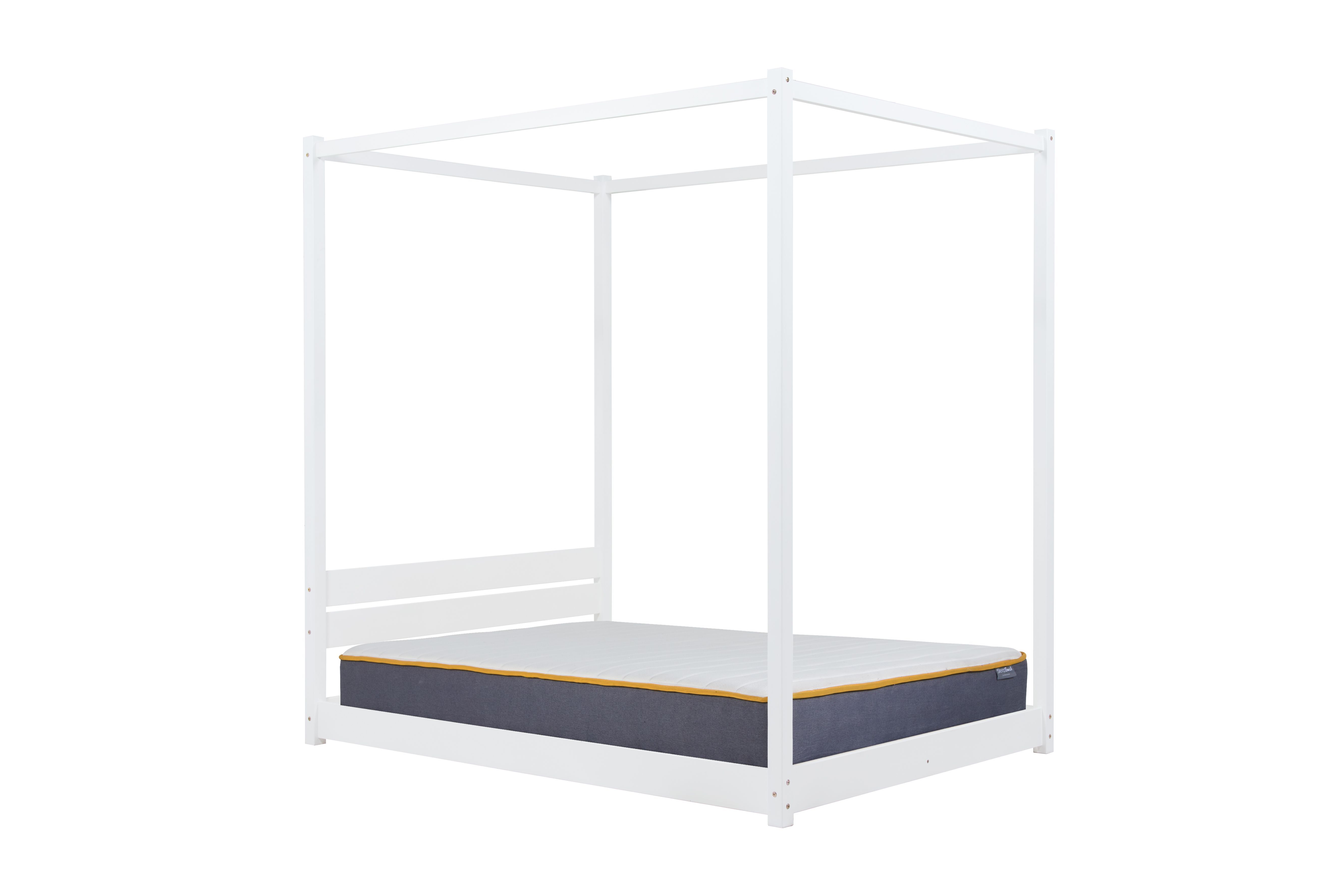 Darwin Four Poster Double Bed White