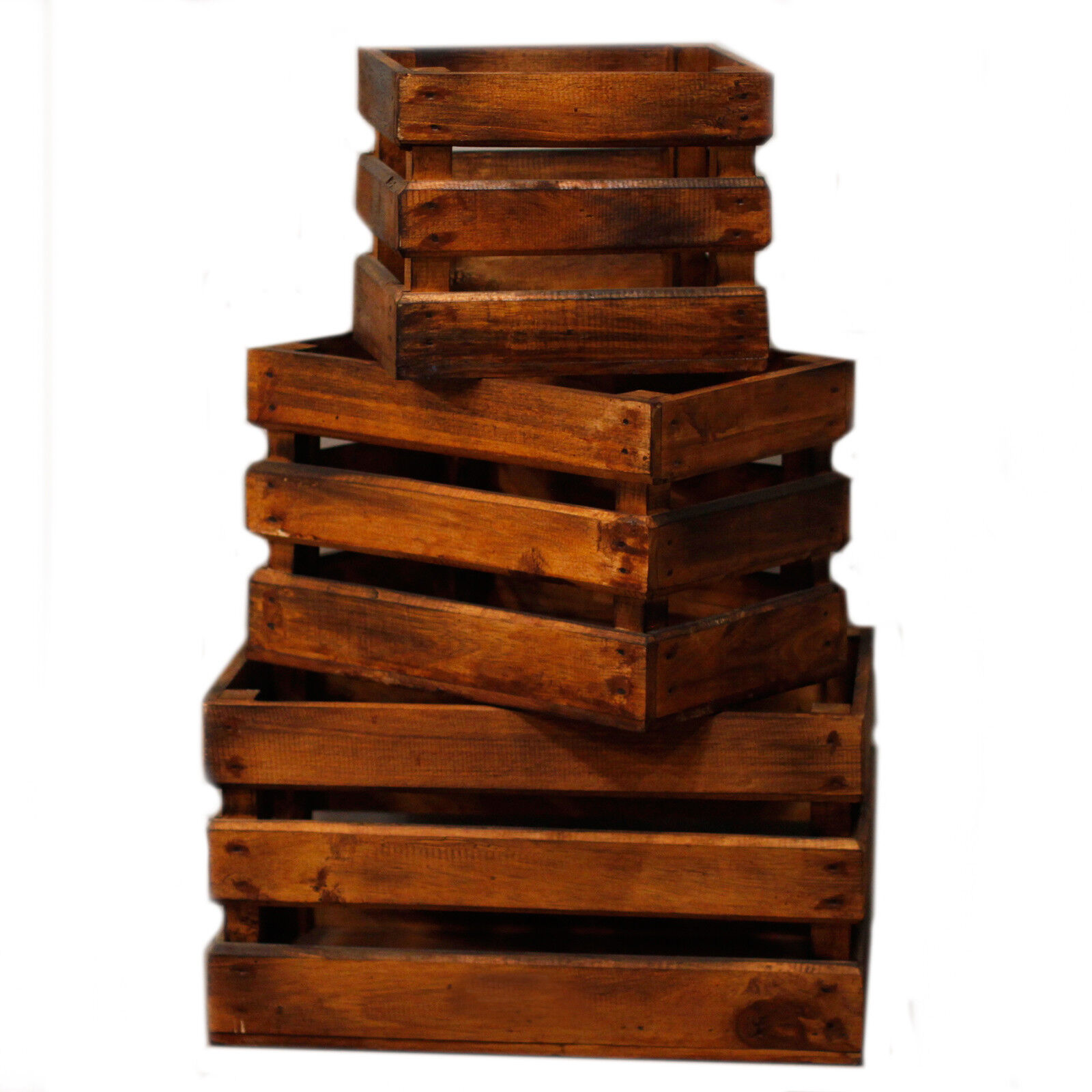 Fruit Box Set Of 3 - Brown