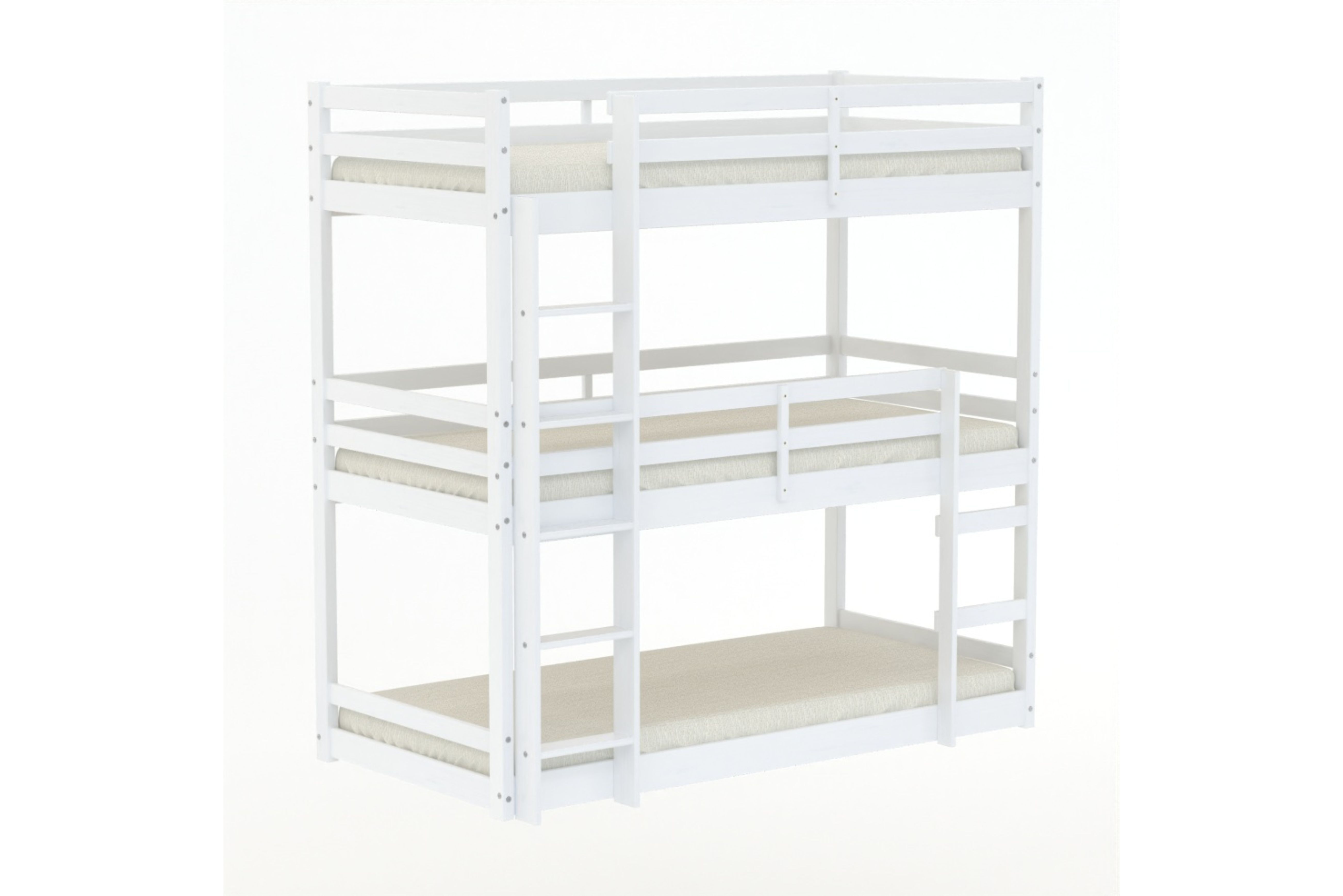 Tressa Triple Bunk Bed White