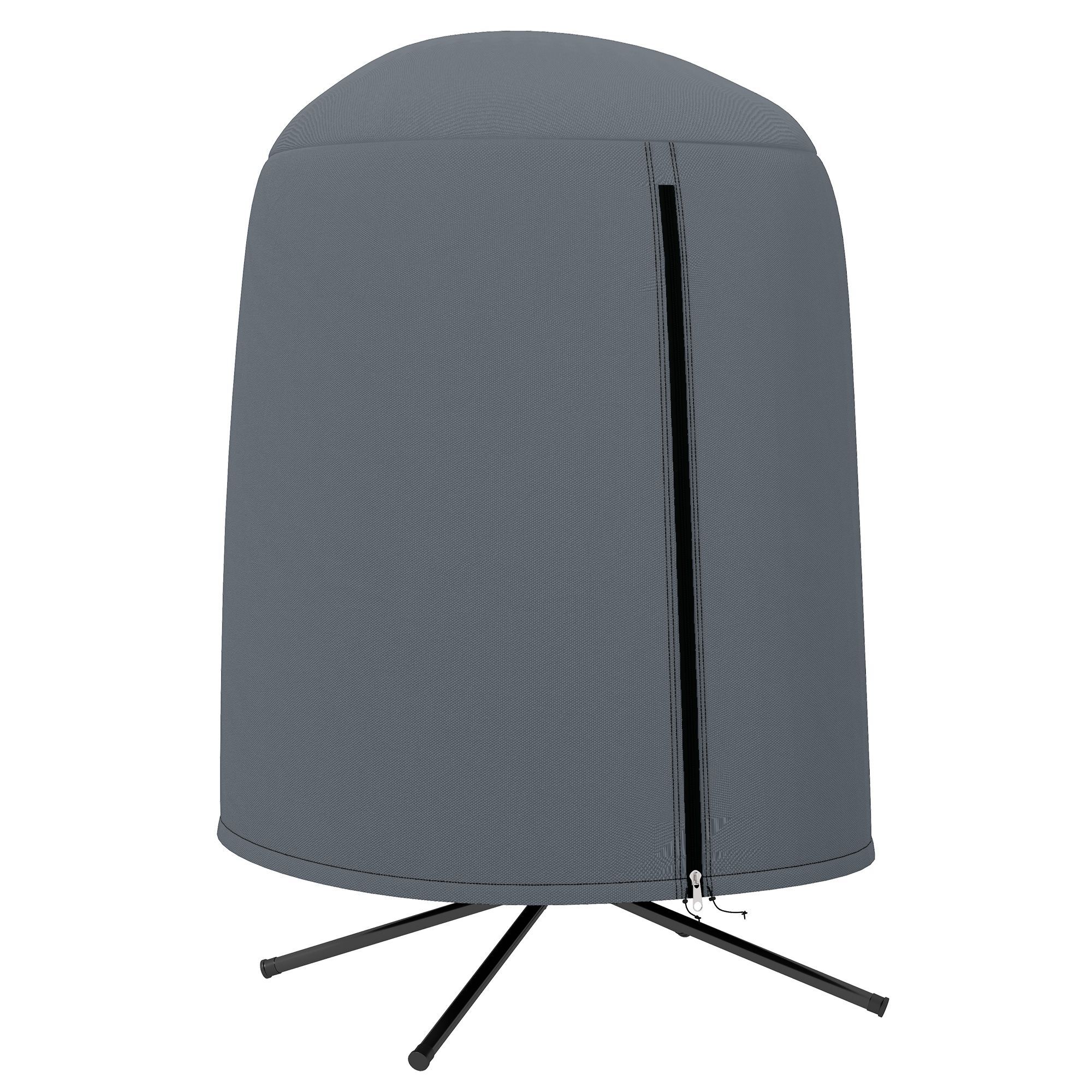 Outsunny 190 X Φ128cm Hanging Egg Chair Furniture Cover - Grey