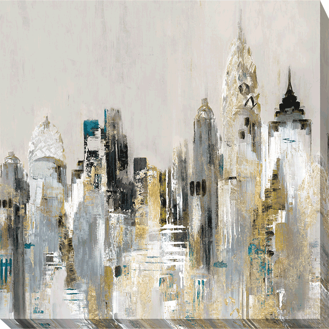 Golden Cityscape By Valeria Mravyan