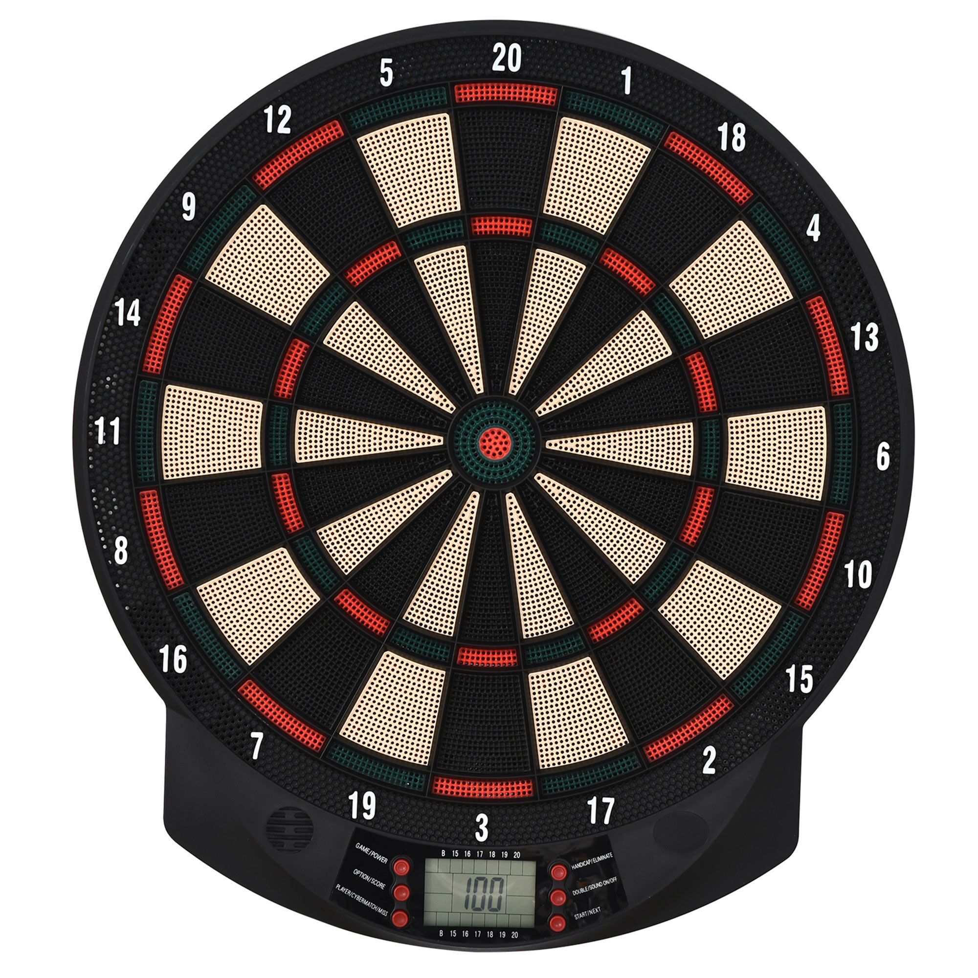 Homcom Plastic Electronic Dartboard W/ 6 Darts Black