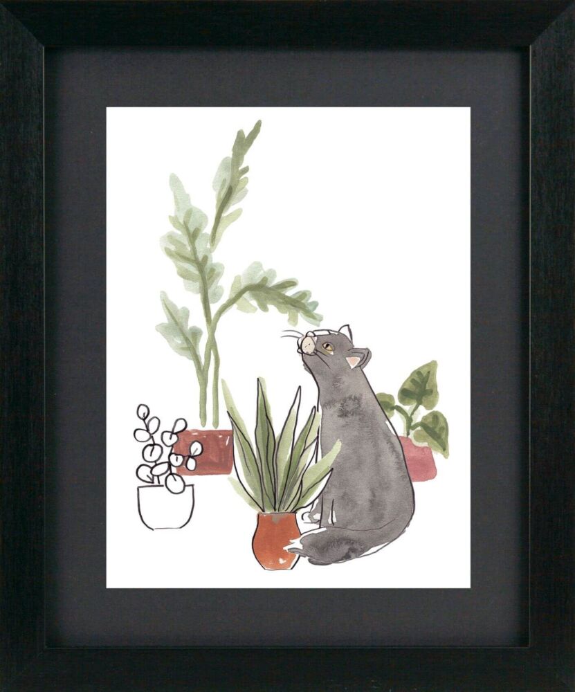 Purrfect Plants Iv By June Erica Vess