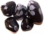 L Tumble Stones - Obsidian Snowflake