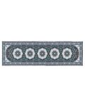 Runner Rug Blue Polyester 60 X 200 Cm Oriental Pattern Anti-slip Bottom Vintage Style Modern Hallway Beliani