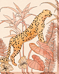 Blush Cheetah Ii By Annie Warren