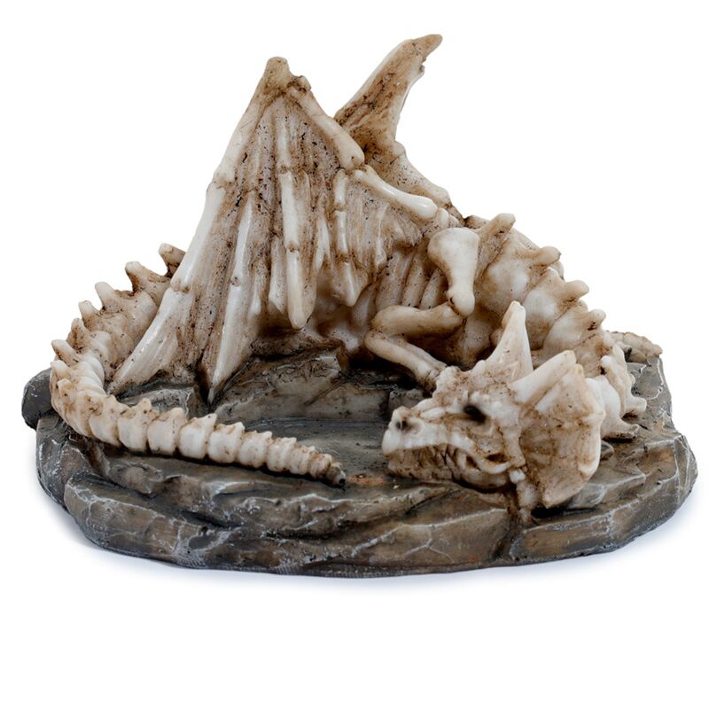 Shadows Of Darkness Sleeping Bones Dragon Skeleton Tea Light Candle Holder