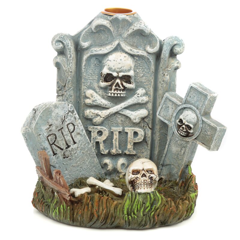 Backflow Incense Burner - Rip Tombstone