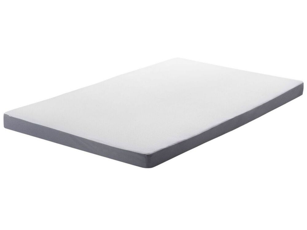 Foam Mattress White Eu Single Size Zippered Cover Beliani