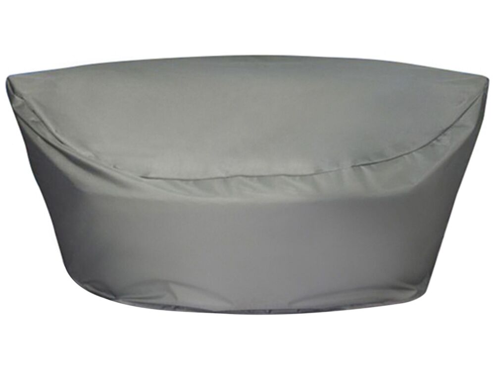 Garden Furniture Cover Grey Pvc Coated Fabric 170 X 230 X 75 Cm Beliani