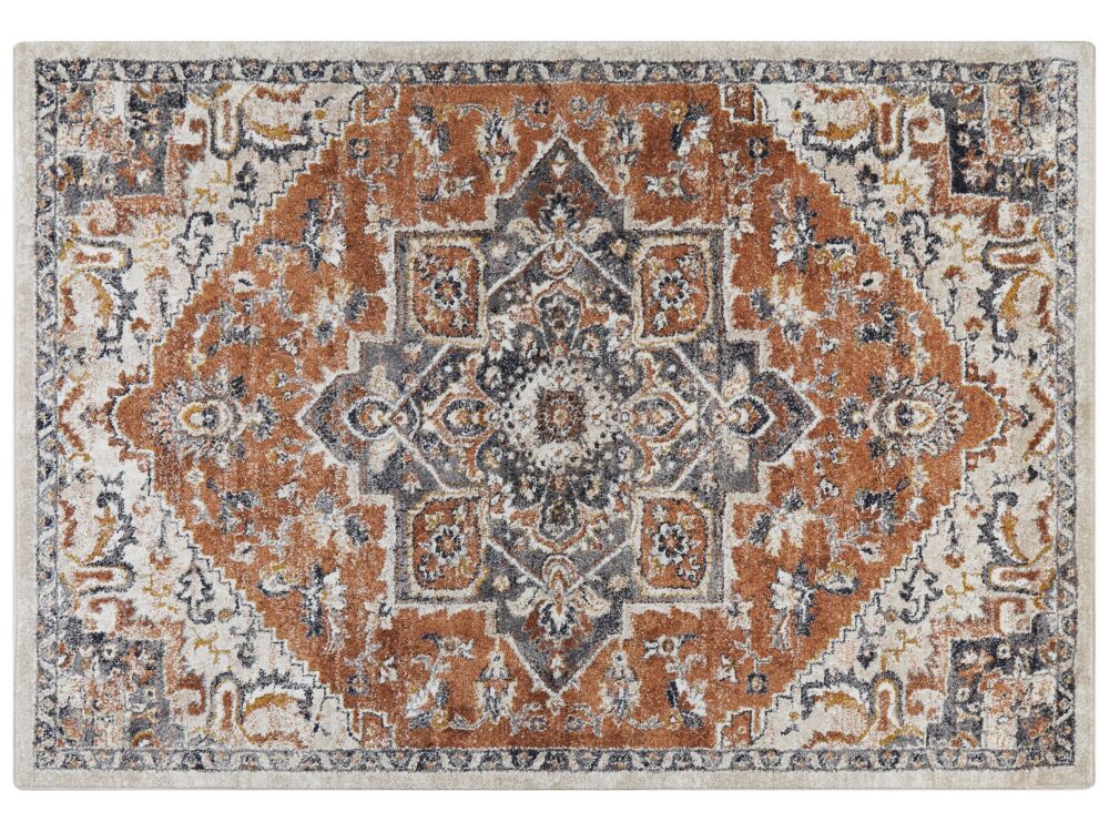 Area Rug Beige 160 X 230 Cm Oriental Distressed Living Room Bedroom Beliani