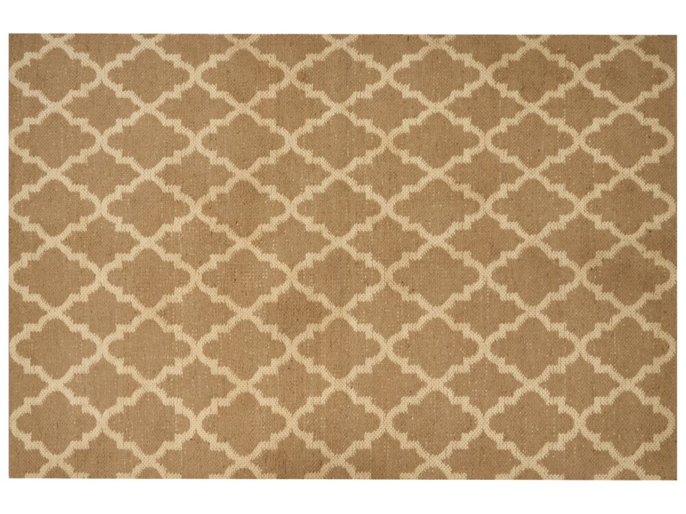 Area Rug Beige Jute 200 X 300 Cm Braided Handmade Natural Boho Style Textile Beliani