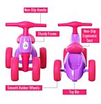 Homcom Toddler Training Walker Balance Ride-on Toy With Rubber Wheels Purple