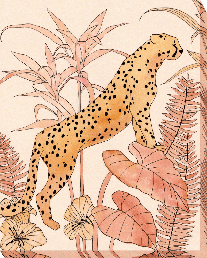 Blush Cheetah Ii By Annie Warren