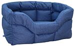 P&l Country Dog Heavy Duty Rectangular Waterproof Navy Blue Softee Beds Jumbo Internal L88cm X W72cm X H35cm / Base Cushion 8cm Thickness