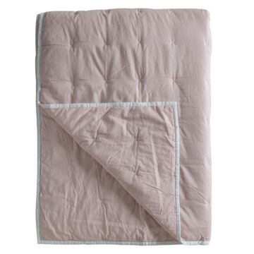 Cotton Stitch Bedspread White Blush 2400x2600mm