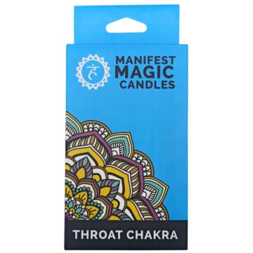 Manifest Magic Candles (pack Of 12) - Blue - Throat Chakra