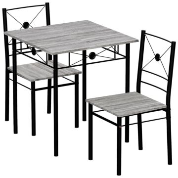 Vida Designs Roslyn 2 Seater Dining Set, Grey