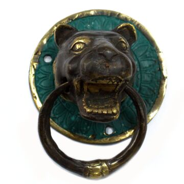 Brass Door Knocker - Tiger Head