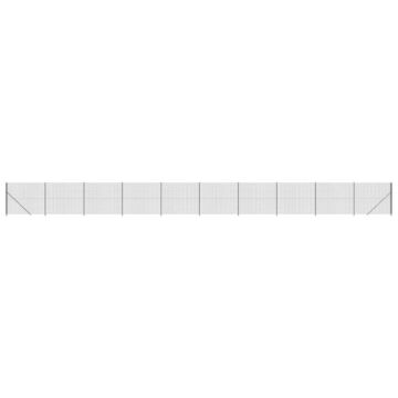 Vidaxl Wire Mesh Fence With Flange Anthracite 2x25 M
