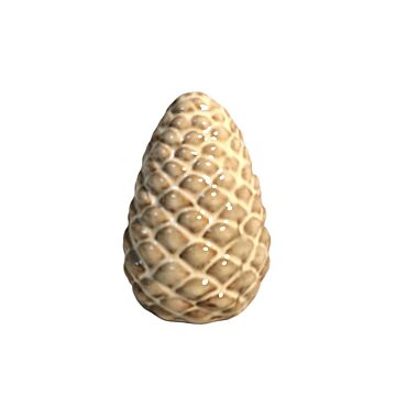 Ceramic Pinecone Ornament 11cm