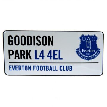 Everton Fc White Street Sign