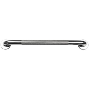 Stainless Steel Grab Bar With Knurled Grip - 45cm