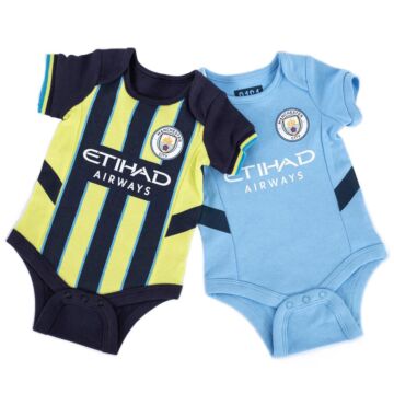 Manchester City Fc 24/25 Season 2 Pack Bodysuit 6-9 Mths